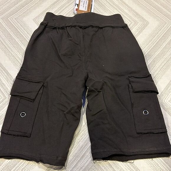 Mish Boys Dark Grey Cargo Sweat Shorts - Picture 5 of 6